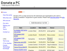 Tablet Screenshot of donateapc.org.uk